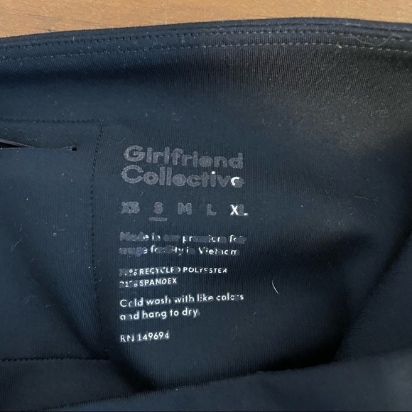 Girlfriend Collective Black Compressive High-Rise Legging Womens S - Picture 9 of 10